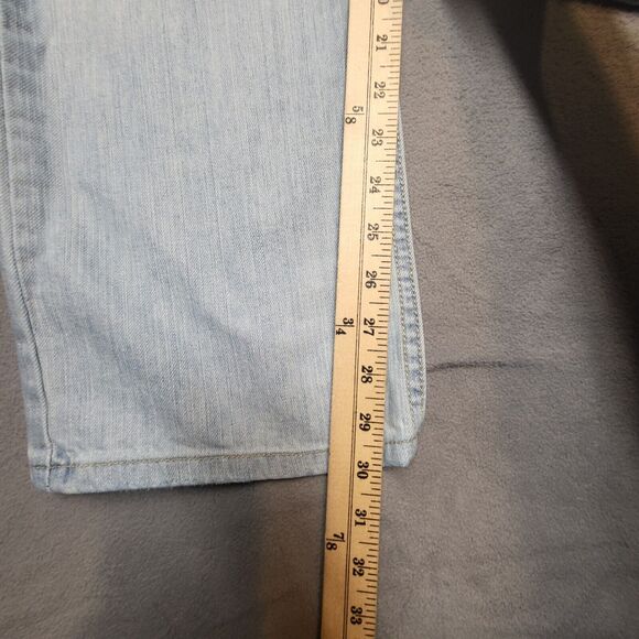 Levi's 505 Jeans Mens 32x30 Blue Regular Fit Straight Leg Distressed Denim - Picture 7 of 10